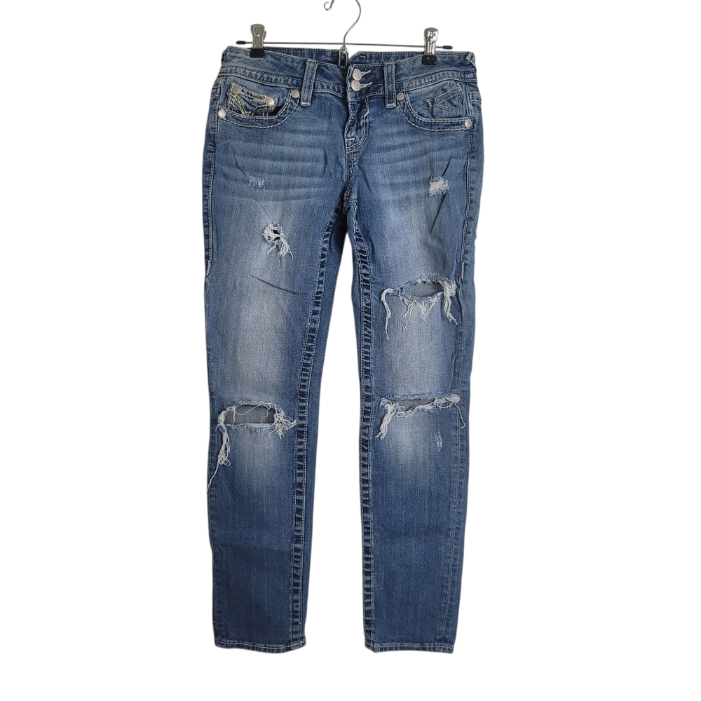 Vigoss The Chelsea Boyfriend Shredded Distressed Skinny Jeans - Size 3/4